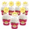 Big Dot of Happiness You Are My Sunshine - Cupcake Decoration - Baby Shower or Birthday Party Cupcake Wrappers and Treat Picks Kit - Set of 24